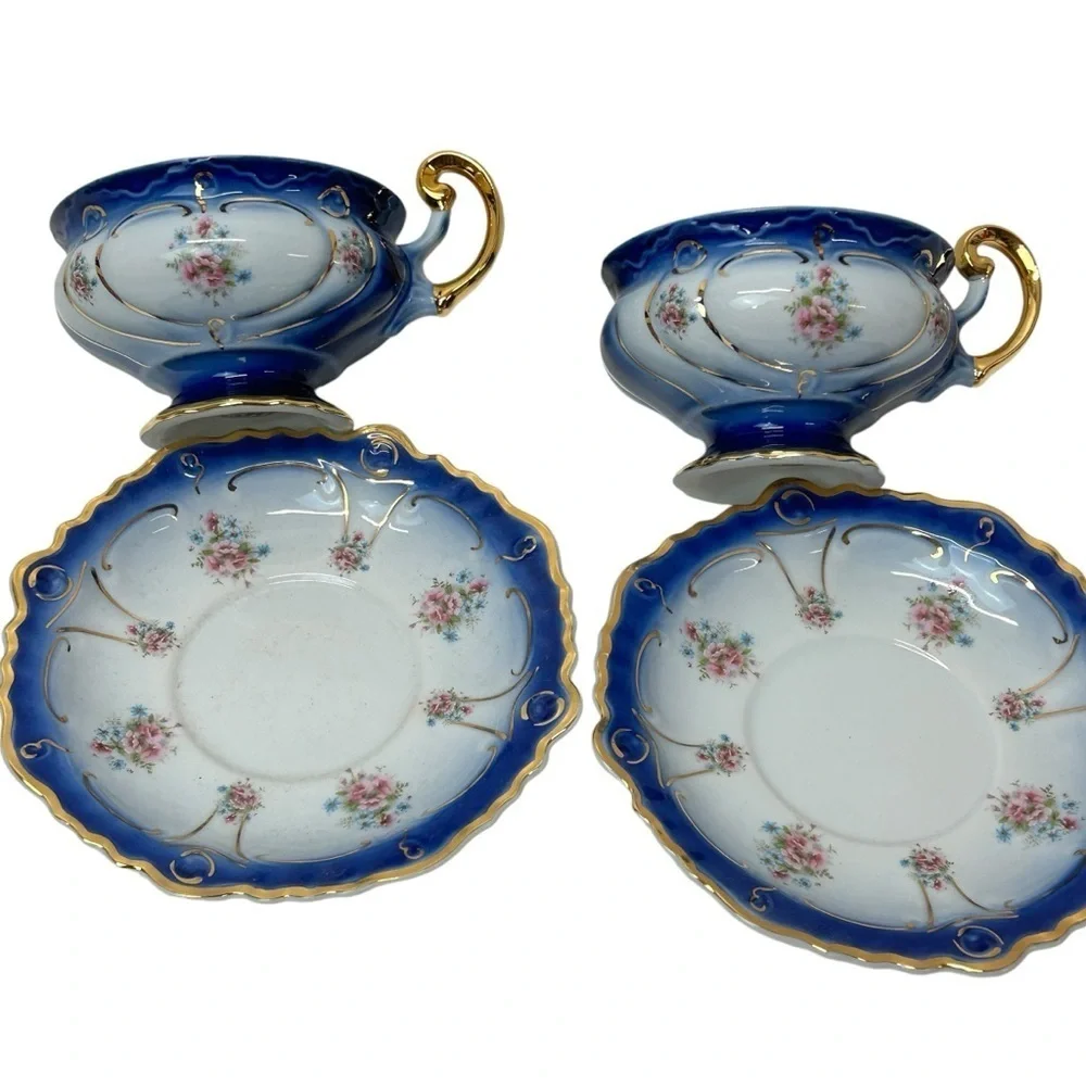 Chodov 1866 Vintage Footed Cup and Saucer